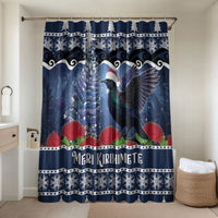 New Zealand Tui Bird Christmas Bathroom Set Pohutukawa Xmas Tree Meri Kirihimete