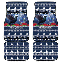 New Zealand Tui Bird Christmas Car Mats Pohutukawa Xmas Tree Meri Kirihimete