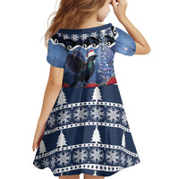 New Zealand Tui Bird Christmas Family Matching Puletasi and Hawaiian Shirt Pohutukawa Xmas Tree Meri Kirihimete LT22 - Polynesian Pride