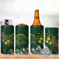 Kea Bird Kowhai New Zealand 4 in 1 Can Cooler Tumbler Mountain Landscape Maori Art LT22 - Polynesian Pride