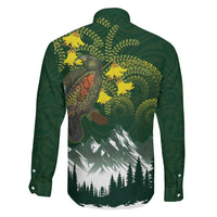 Kea Bird Kowhai New Zealand Family Matching Puletasi and Hawaiian Shirt Mountain Landscape Maori Art LT22 - Polynesian Pride