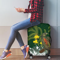 Kea Bird Kowhai New Zealand Luggage Cover Mountain Landscape Maori Art