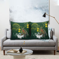 Kea Bird Kowhai New Zealand Pillow Cover Mountain Landscape Maori Art