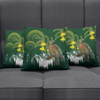 Kea Bird Kowhai New Zealand Pillow Cover Mountain Landscape Maori Art