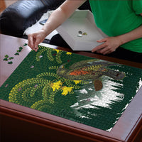 Kea Bird Kowhai New Zealand Puzzle Mountain Landscape Maori Art