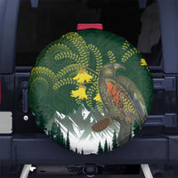 Kea Bird Kowhai New Zealand Spare Tire Cover Mountain Landscape Maori Art