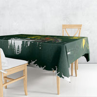 Kea Bird Kowhai New Zealand Tablecloth Mountain Landscape Maori Art