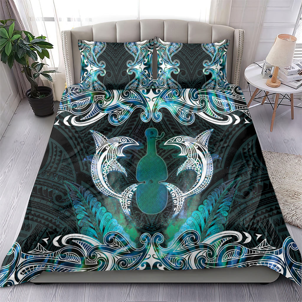New Zealand Kotiate Weapon Bedding Set Aotearoa Mango Paua Shell Maori Pattern LT22 - Polynesian Pride