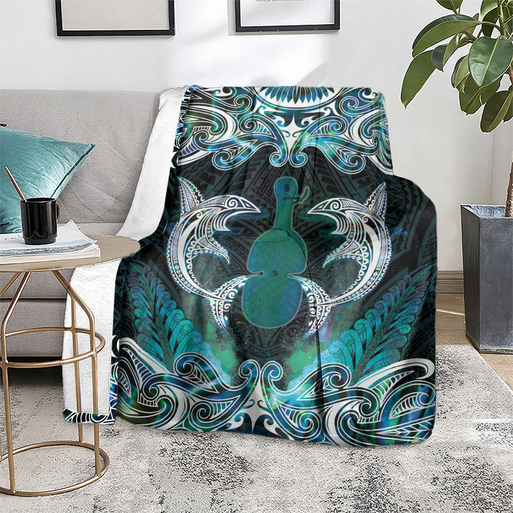 New Zealand Kotiate Weapon Blanket Aotearoa Mango Paua Shell Maori Pattern LT22 - Polynesian Pride