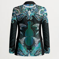 New Zealand Kotiate Weapon Blazer Aotearoa Mango Paua Shell Maori Pattern LT22 - Polynesian Pride