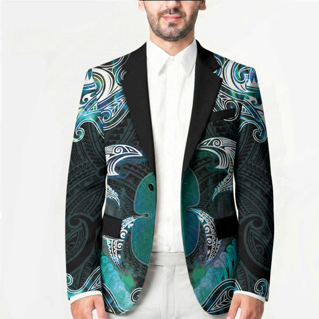 New Zealand Kotiate Weapon Blazer Aotearoa Mango Paua Shell Maori Pattern LT22 - Polynesian Pride
