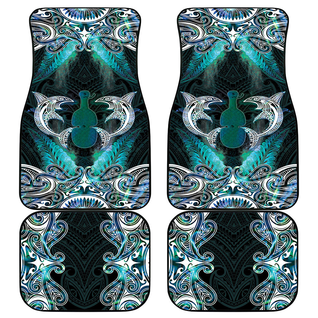 New Zealand Kotiate Weapon Car Mats Aotearoa Mango Paua Shell Maori Pattern LT22 - Polynesian Pride