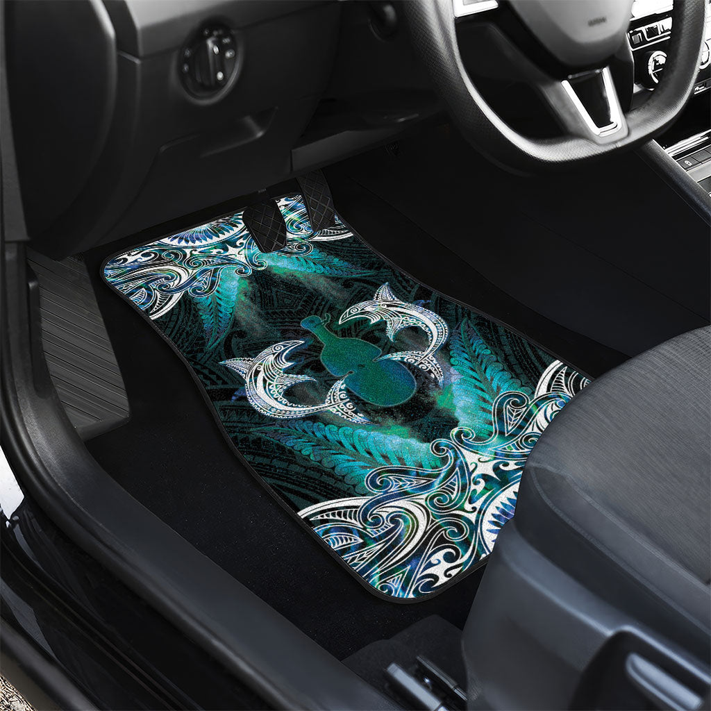 New Zealand Kotiate Weapon Car Mats Aotearoa Mango Paua Shell Maori Pattern LT22 - Polynesian Pride