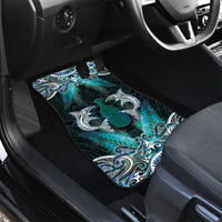 New Zealand Kotiate Weapon Car Mats Aotearoa Mango Paua Shell Maori Pattern LT22 - Polynesian Pride