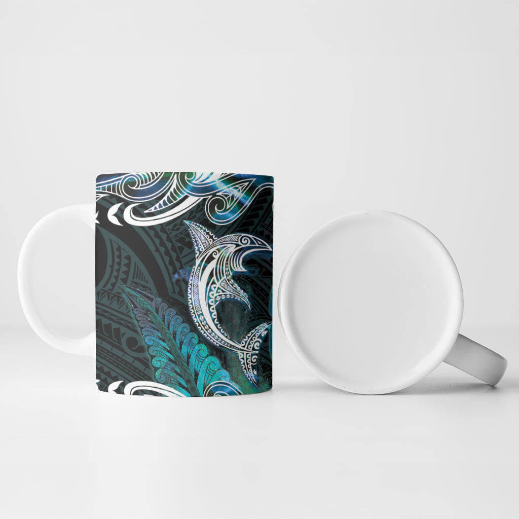 New Zealand Kotiate Weapon Ceramic Mug Aotearoa Mango Paua Shell Maori Pattern LT22 - Polynesian Pride