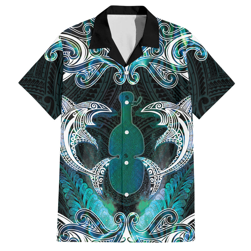 New Zealand Kotiate Weapon Hawaiian Shirt Aotearoa Mango Paua Shell Maori Pattern