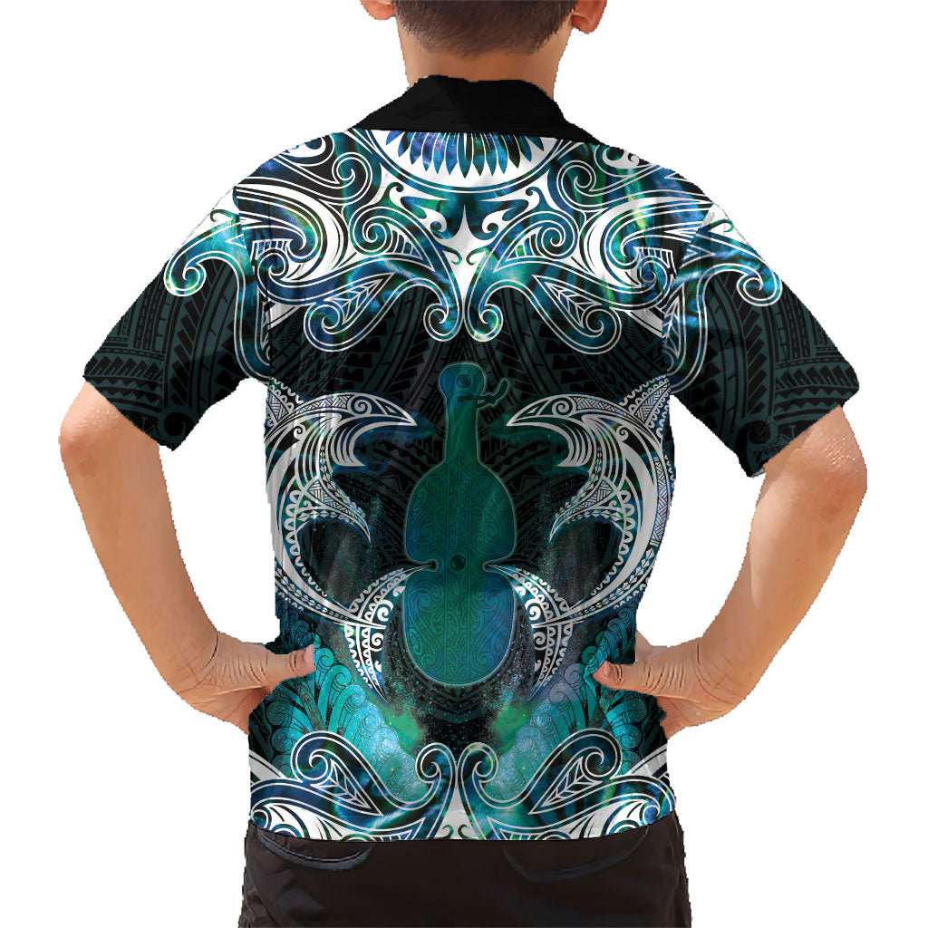 New Zealand Kotiate Weapon Hawaiian Shirt Aotearoa Mango Paua Shell Maori Pattern