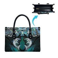 New Zealand Kotiate Weapon Leather Bag Aotearoa Mango Paua Shell Maori Pattern LT22 - Polynesian Pride