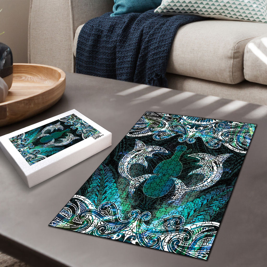 New Zealand Kotiate Weapon Puzzle Aotearoa Mango Paua Shell Maori Pattern LT22 - Polynesian Pride