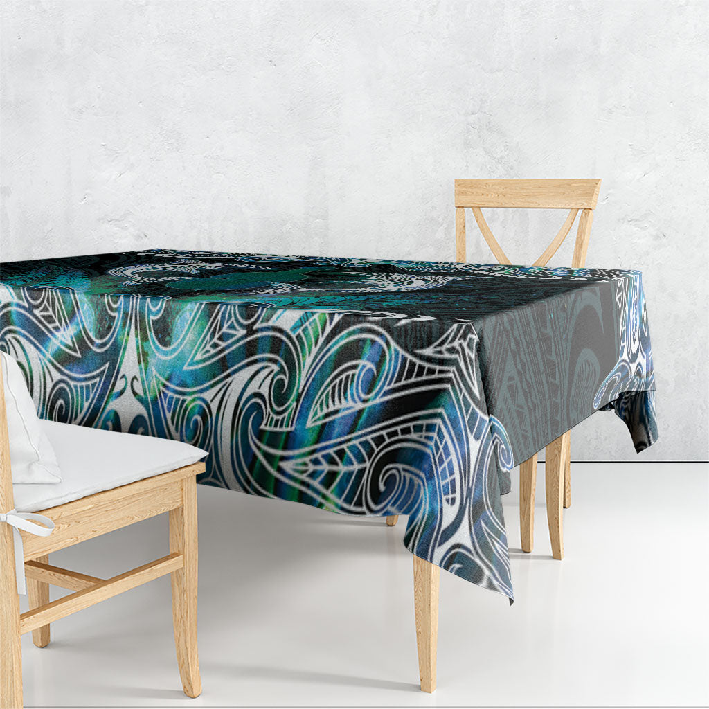 New Zealand Kotiate Weapon Tablecloth Aotearoa Mango Paua Shell Maori Pattern LT22 - Polynesian Pride