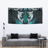 New Zealand Kotiate Weapon Tapestry Aotearoa Mango Paua Shell Maori Pattern LT22 - Polynesian Pride