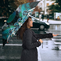 New Zealand Kotiate Weapon Umbrella Aotearoa Mango Paua Shell Maori Pattern LT22 - Polynesian Pride