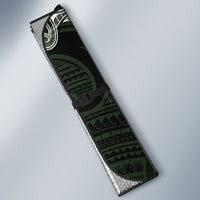 New Zealand Mere Pounamu Weapon Auto Sun Shade Aotearoa Mango Paua Shell Maori Pattern LT22 - Polynesian Pride