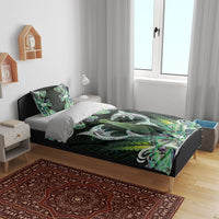 New Zealand Mere Pounamu Weapon Bedding Set Aotearoa Mango Paua Shell Maori Pattern LT22 - Polynesian Pride