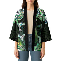 New Zealand Mere Pounamu Weapon Kimono Aotearoa Mango Paua Shell Maori Pattern LT22 - Polynesian Pride