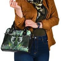 New Zealand Mere Pounamu Weapon Shoulder Handbag Aotearoa Mango Paua Shell Maori Pattern LT22 - Polynesian Pride