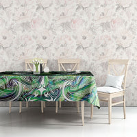New Zealand Mere Pounamu Weapon Tablecloth Aotearoa Mango Paua Shell Maori Pattern LT22 - Polynesian Pride