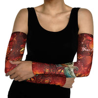 New Zealand Kea Bird Matariki Personalised Arm Sleeves Silver Fern Maori Pattern