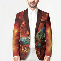 New Zealand Kea Bird Matariki Personalised Blazer Silver Fern Maori Pattern