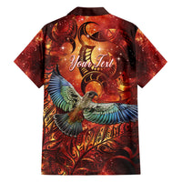 New Zealand Kea Bird Matariki Personalised Family Matching Short Sleeve Bodycon Dress and Hawaiian Shirt Silver Fern Maori Pattern LT22 - Polynesian Pride