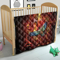 New Zealand Kea Bird Matariki Personalised Quilt Silver Fern Maori Pattern