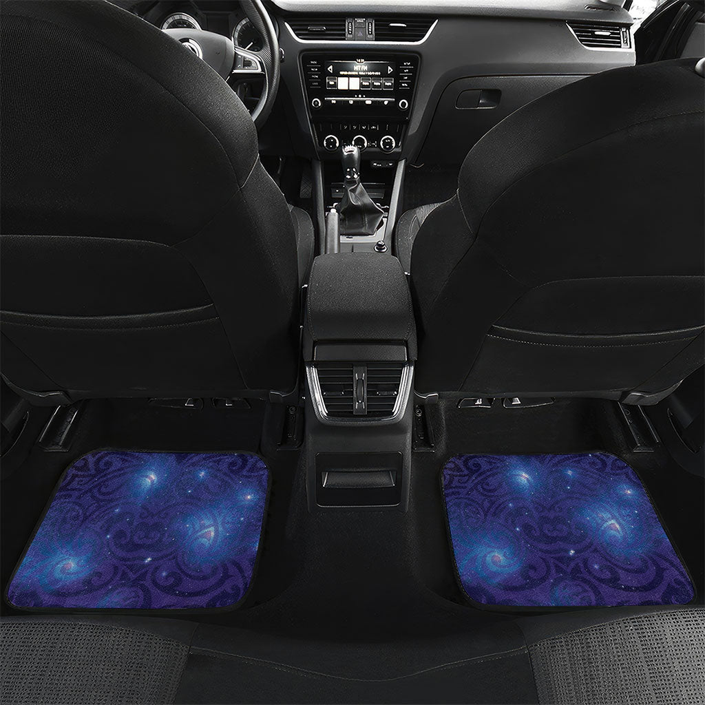 Takahe New Zealand Personalised Car Mats Harakeke Silver Fern Maori Pattern