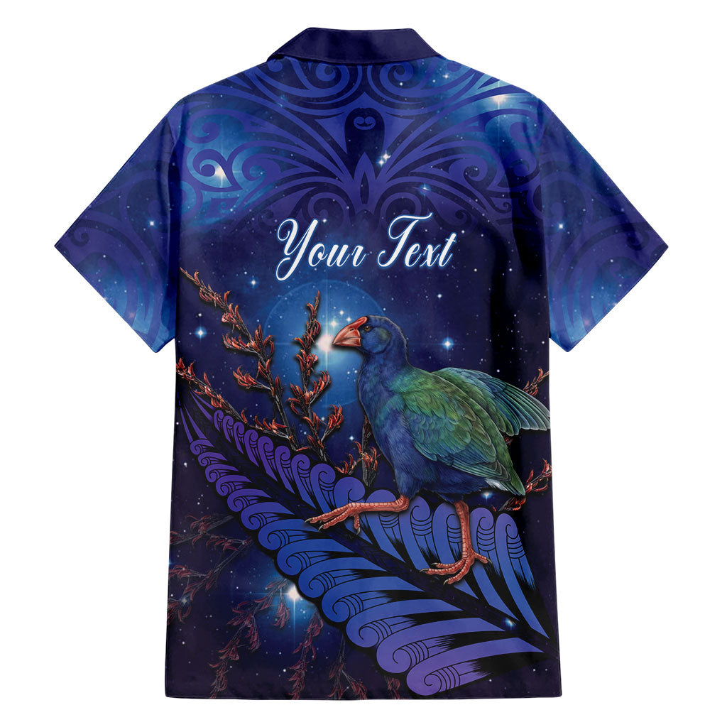 Takahe New Zealand Personalised Family Matching Off Shoulder Maxi Dress and Hawaiian Shirt Harakeke Silver Fern Maori Pattern LT22 - Polynesian Pride