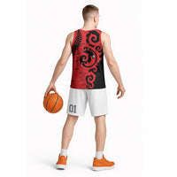 New Zealand Matariki Basketball Jersey Maori New Year Koru Pattern