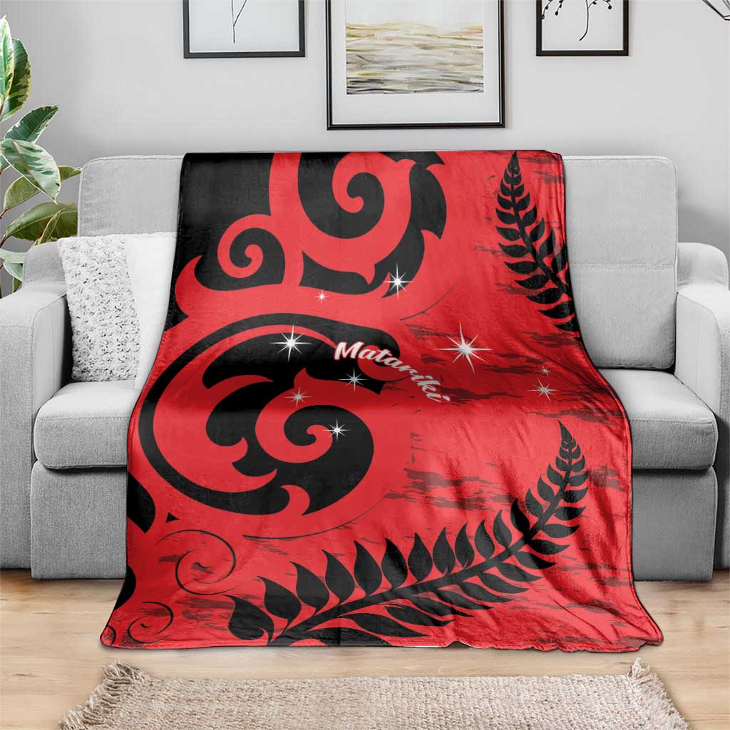 New Zealand Matariki Blanket Maori New Year Koru Pattern
