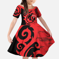 New Zealand Matariki Family Matching Puletasi and Hawaiian Shirt Maori New Year Koru Pattern