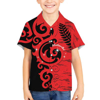 New Zealand Matariki Family Matching Puletasi and Hawaiian Shirt Maori New Year Koru Pattern