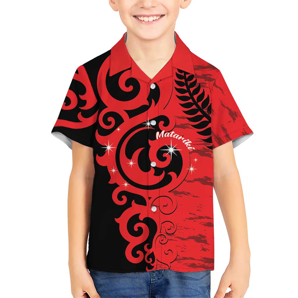 New Zealand Matariki Hawaiian Shirt Maori New Year Koru Pattern