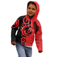 New Zealand Matariki Kid Hoodie Maori New Year Koru Pattern