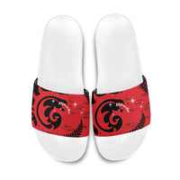 New Zealand Matariki Slide Sandals Maori New Year Koru Pattern