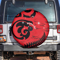 New Zealand Matariki Spare Tire Cover Maori New Year Koru Pattern