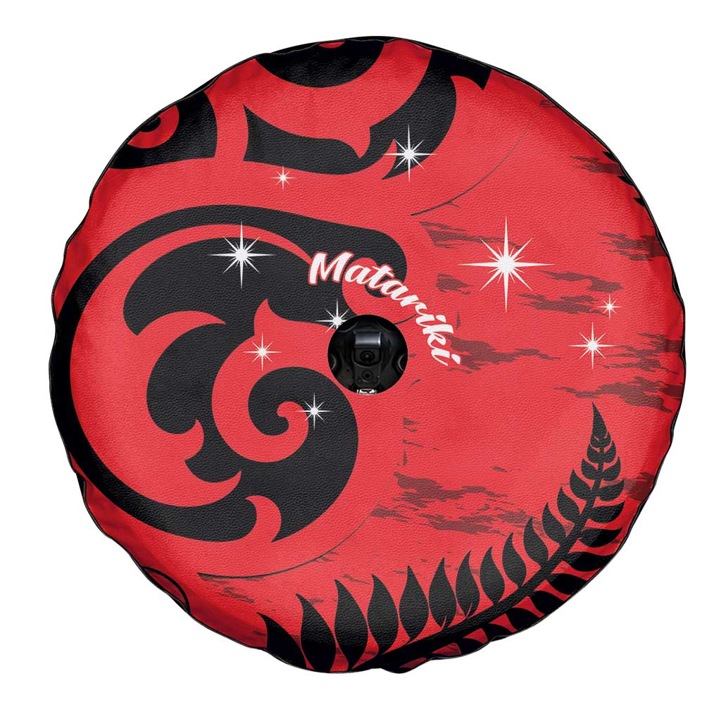 New Zealand Matariki Spare Tire Cover Maori New Year Koru Pattern