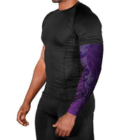 New Zealand Matariki Arm Sleeves Maori Manaia Galaxy Silver Fern Purple Color LT22 - Polynesian Pride