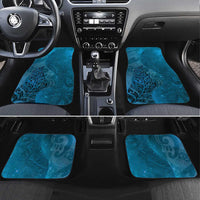 New Zealand Matariki Car Mats Maori Manaia Galaxy Silver Fern Blue Color