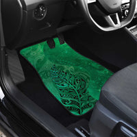 New Zealand Matariki Car Mats Maori Manaia Galaxy Silver Fern Green Color