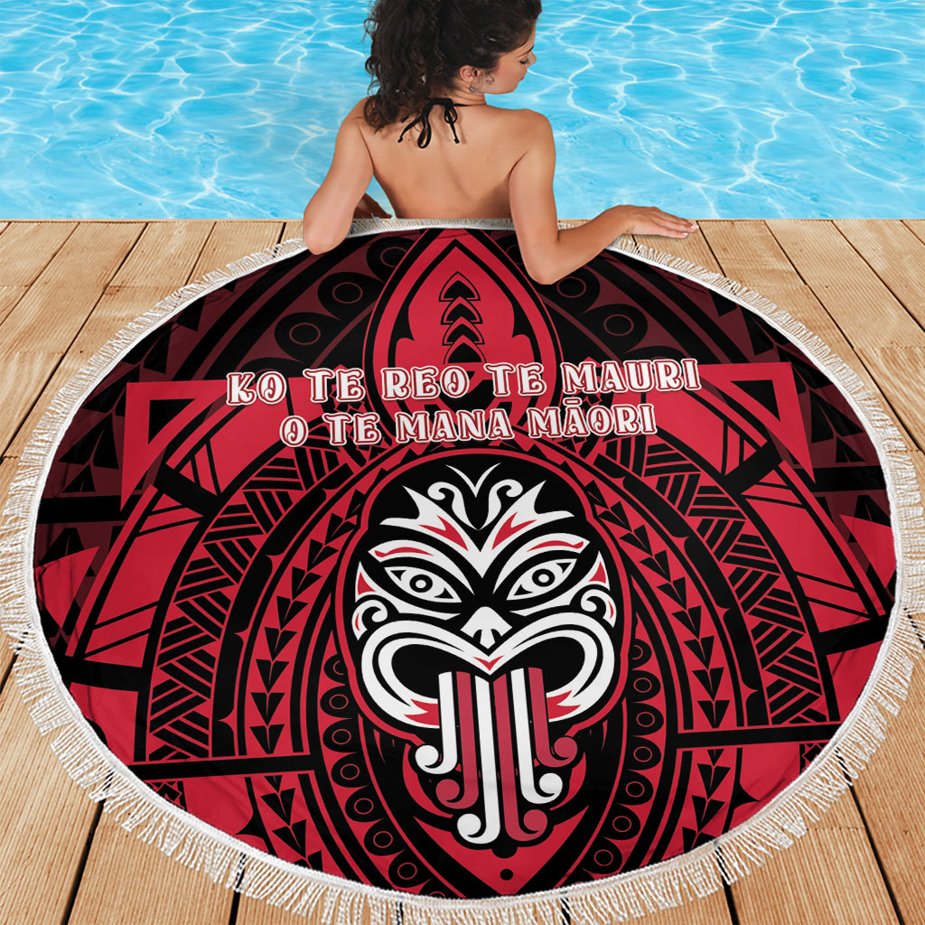 New Zealand Maori Language Week Beach Blanket Te Wiki O Te Reo Maori Hei Tiki LT22 - Polynesian Pride